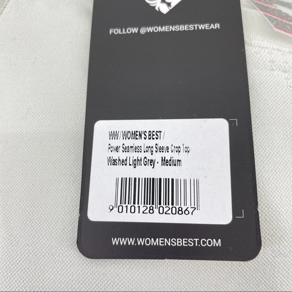 WOMEN’S BEST WEAR Power Seamless Leggings & Crop Top Set Light Gray Size Medium - Picture 10 of 13